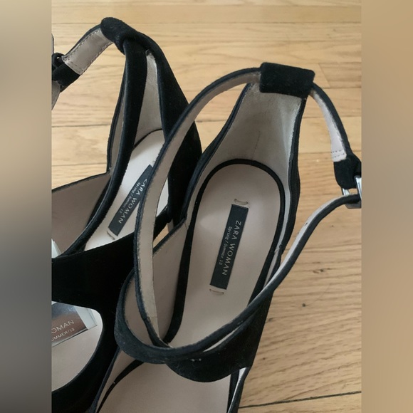 ZARA - NEW!! High heel black sandals - size 8 - Picture 9 of 14